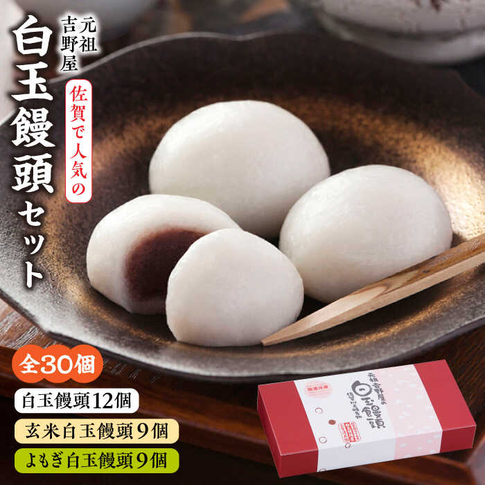 【ふるさと納税】冷凍白玉饅頭詰合せ Bセット / 佐賀県 / 白玉饅頭元祖吉野屋 [41AACQ002]