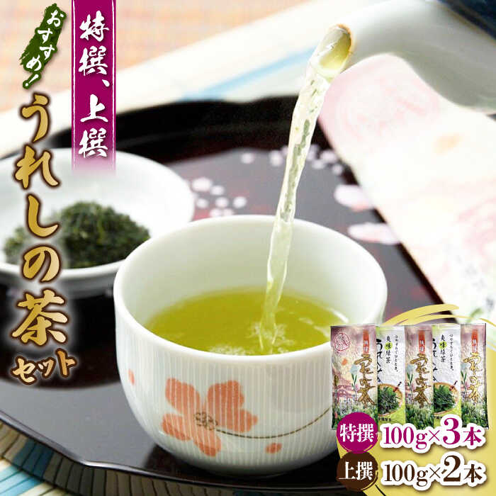 【ふるさと納税】佐賀自慢のお茶（特撰うれしの茶/上撰うれしの茶）5本セット / 嬉野茶 緑茶 / 佐賀県 / 有限会社孔子園製茶 [41ADAC002]