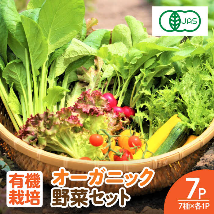 【ふるさと納税】【植物性で育てた葉野菜ブランド】 サガンベジオーガニックサラダミニセット 7種×1パック 有機JAS 佐賀県 / 株式会社サガンベジ [41ANCH001]