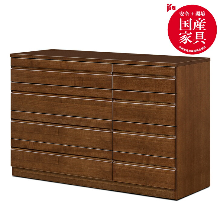 【ふるさと納税】ノーツ 120-4段用だんす ビンテージブラウン色【諸富調度品】：C327-003