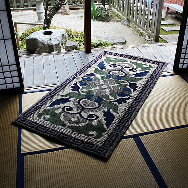 楽天市場】【ふるさと納税】鍋島緞通（だんつう）「蟹牡丹」日本