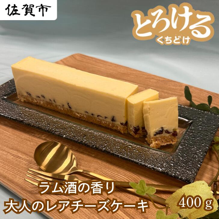 【ふるさと納税】ラムレーズンとホワイトチョコのレアチーズ：B120-038