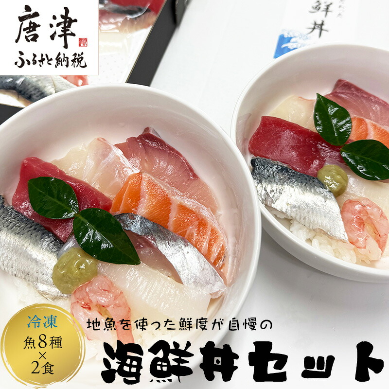 【ふるさと納税】地魚を使った鮮度が自慢の海鮮丼(魚8種/酢飯150g×各2食) 急速冷凍 海鮮 夕食 簡単 解凍