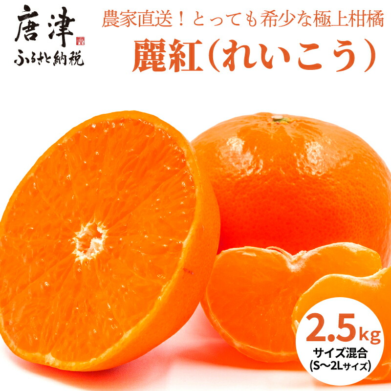 【ふるさと納税】『予約受付』【令和8年1月下旬発送】麗紅(れいこう) ハウス栽培 唐津産 2.5kg 混合サイズ みかん 蜜柑 柑橘 果物 フルーツ