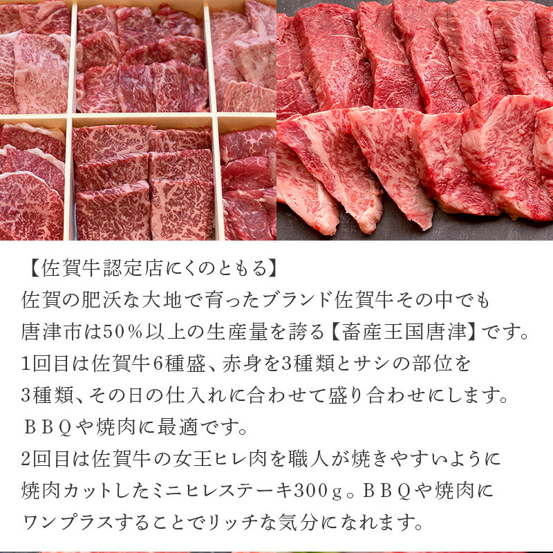 ふるさと納税 定期便全6回 佐賀牛 qや焼肉好きな方におすすめ 寄附翌月から発送 1stfitness Az