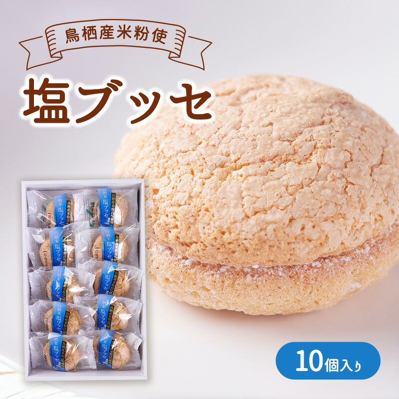 【ふるさと納税】お菓子 鳥栖米 塩ブッセ 10個入り 菓子 ※配送不可：北海道、沖縄、離島｜佐賀県鳥栖市