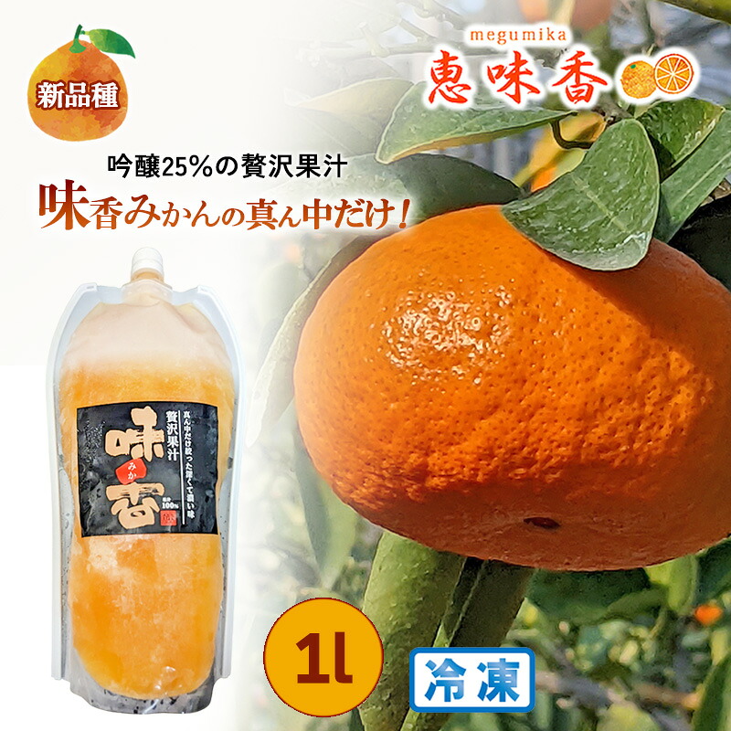 【ふるさと納税】ジュース 25%絞り 吟醸贅沢果汁 1L 冷凍パック｜佐賀県鳥栖市