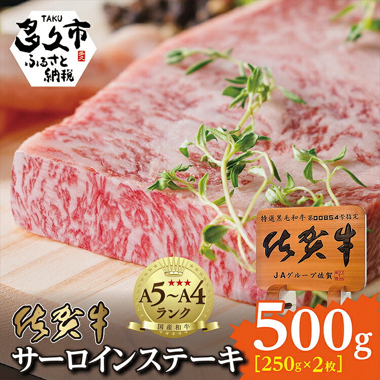 【ふるさと納税】 佐賀牛 サーロイン ステーキ （２５０ｇ×２枚） 牛肉 ｄ－７２