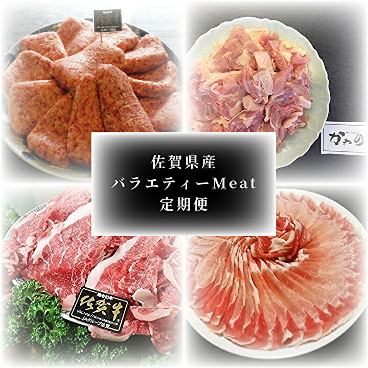 【ふるさと納税】 佐賀県 産 バラエティー Ｍｅａｔ 定期便 牛肉 豚肉 鶏肉 ハンバーグ 佐賀牛 肥前さくらポーク 骨太有明鶏 ｋ－４