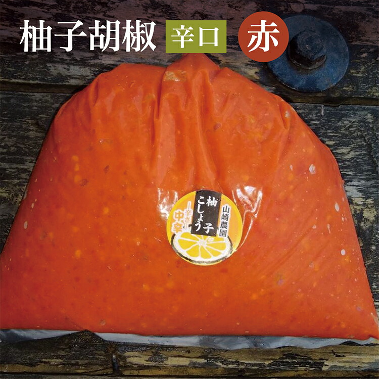 【ふるさと納税】ｂ－１８５　銀座有名店使用の柚子胡椒（ゆずこしょう）【赤】【辛口】１kg
