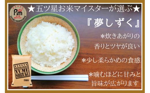 【ふるさと納税】【定期便】夢しずく白米5kg×6回B371