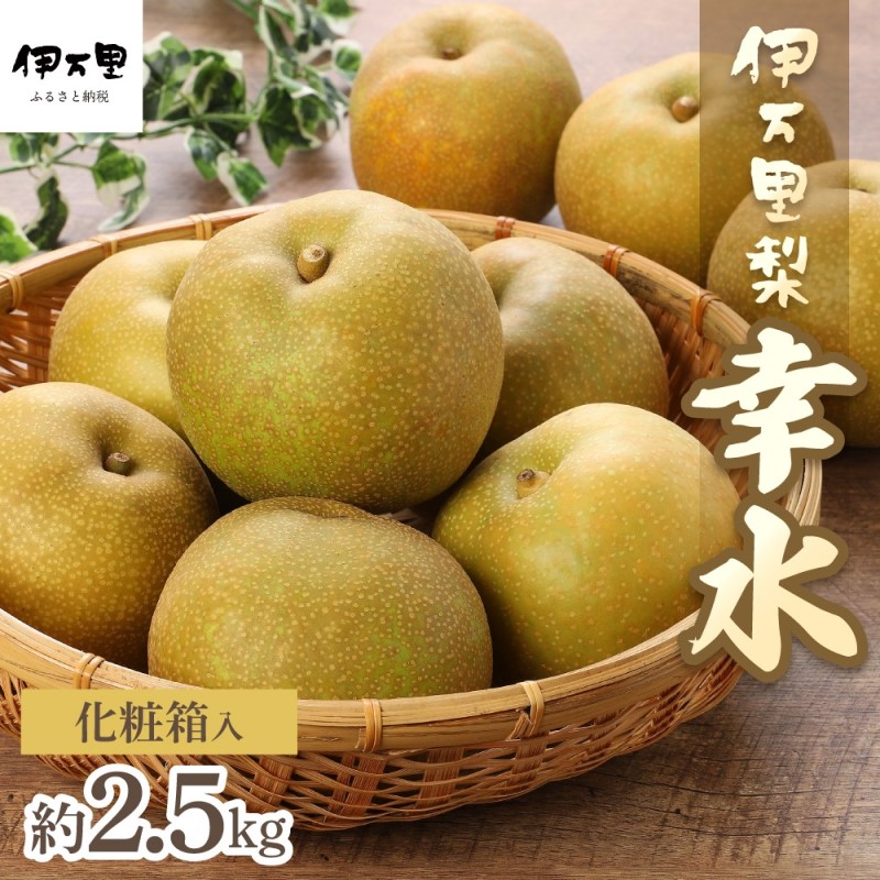【ふるさと納税】【2025年産先行予約】伊万里梨「幸水」化粧箱入 約2.5kg B159