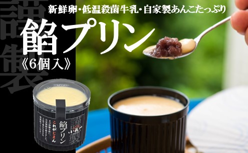 【ふるさと納税】どら焼き屋の自家製あんこが美味しい 餡プリン6個入 080-F260【贈り物 贈答 熨斗 引菓子 法要 法事 内祝い 慶事 】|佐賀県伊万里市