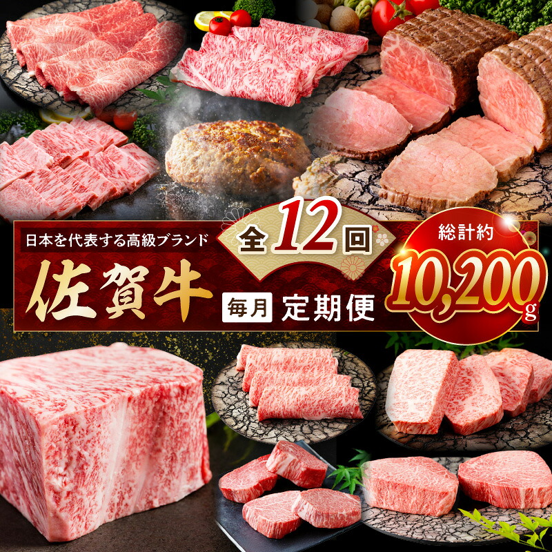 【ふるさと納税】【発送月固定 定期便】肉のプレミアム定期便! 毎月 佐賀牛 をお届け!全12回 999-J1173【 国産 和牛 お肉 ブランド牛 ステーキ 焼き肉 BBQ バーベキュー 冷凍 定期便 ふるさと納税 牛肉 】
