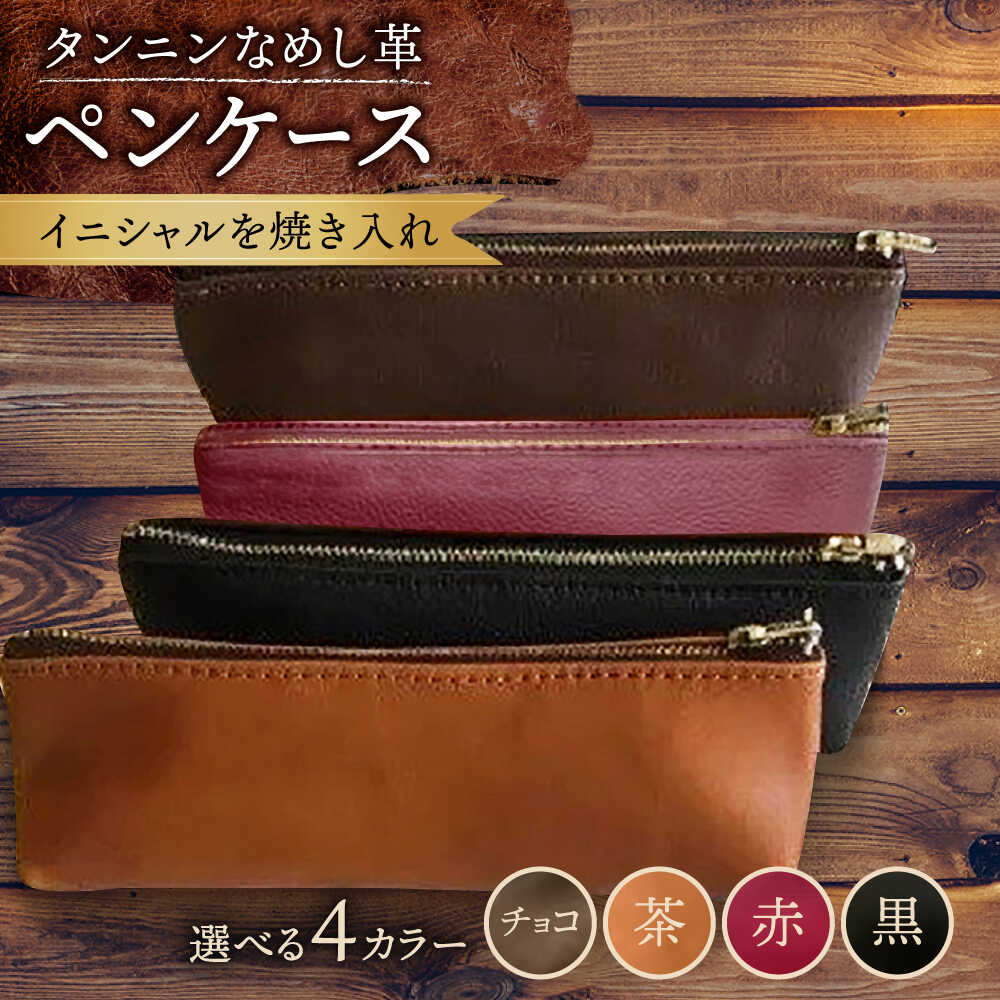 【ふるさと納税】【色が選べる】人気商品！ 本革 ペンケース 普通サイズ /BagShop36 [UAC018] 筆箱 文房具 革｜佐賀県武雄市