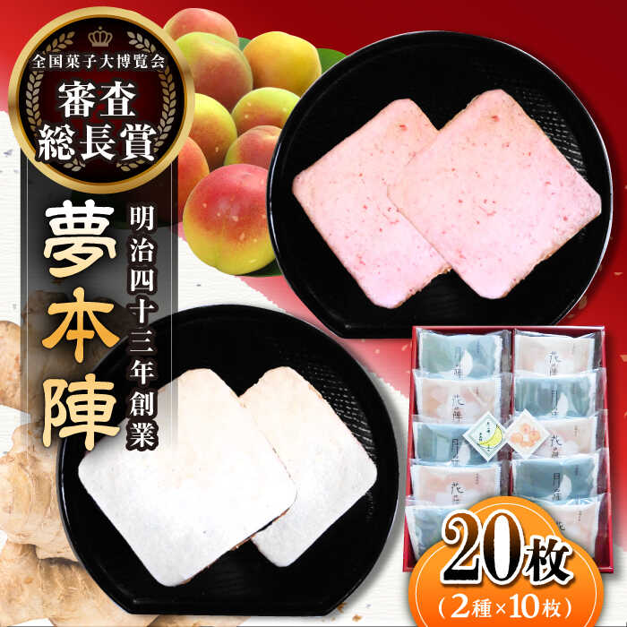 【ふるさと納税】全国菓子大博覧会 審査総長賞受賞 夢本陣 20枚（2種×10枚） /恵比須堂[UBQ013] 煎餅 せんべい セット 詰め合わせ お菓子 和菓子 6,570円