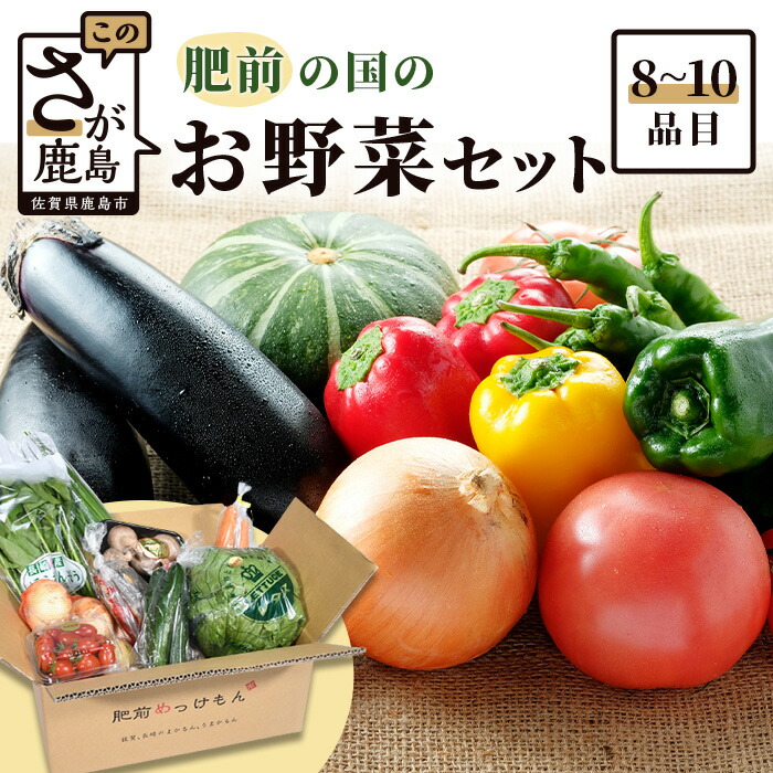 【ふるさと納税】【野菜ソムリエ選定】【お届け曜日・時間帯指定可能】肥前の国のお野菜詰め合わせ セット 8～10品目 (定番野菜8品目程度、季節野菜2品目程度) 野菜 詰め合わせ 佐賀県 鹿島市 佐賀 グルメ 冷蔵 旬 送料無料 A-4