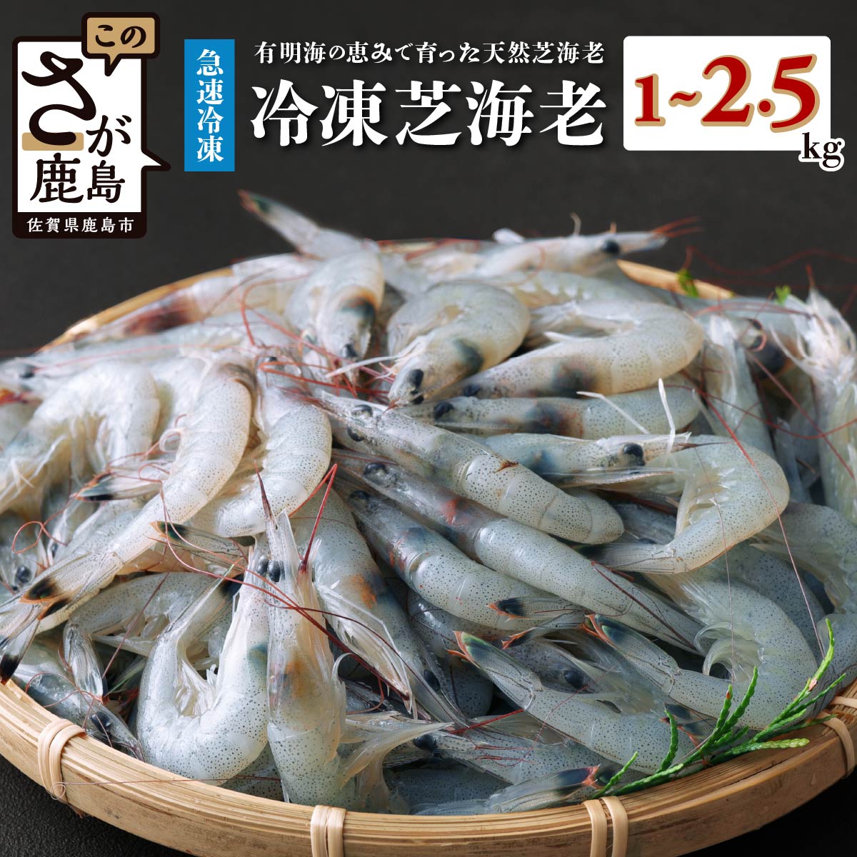 【ふるさと納税】★4.72評価【緊急支援品】有明海産 芝エビ 真エビ １kg 【500g×2パック】or 2.5kg (500g×5パック) | ふるさと納税 えび 海老 芝海老 冷凍えび 国産 佐賀県 鹿島市 ふるさと 人気 送料無料 B-357