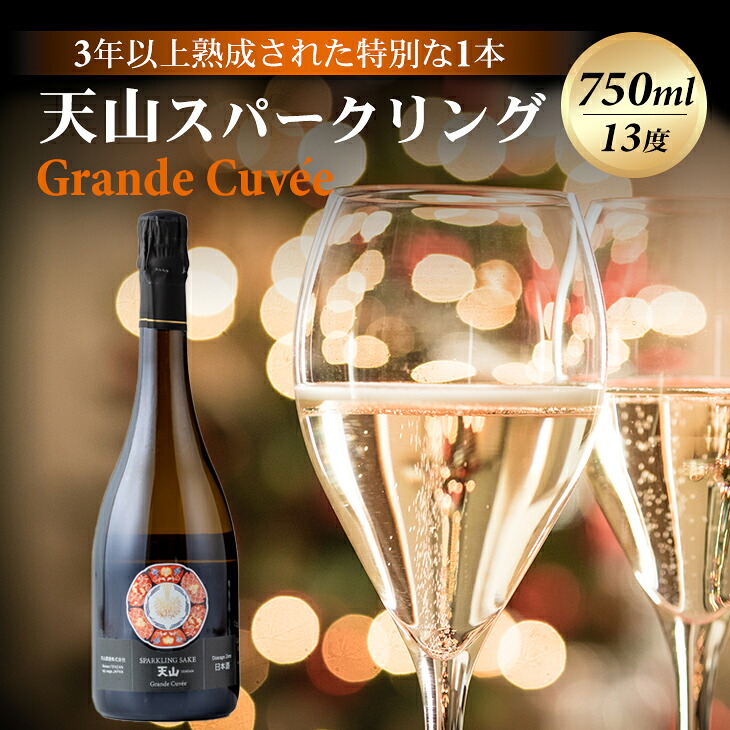 【ふるさと納税】 天山 sparkling Grande Cuvee グラン キュベ 750ml 天山酒造 日本酒 スパークリング 送料無料 日本酒 飲み比べ 地酒 蔵元直送 お酒 アルコール お祝い 人気 ランキング 高評価 【D370-002】
