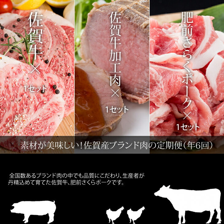 独創的 ふるさと納税 定期便 佐賀牛with肥前さくらポーク お肉の定期便 年6回 隔月奇数月お届け 送料無料 格安 Lexusoman Com