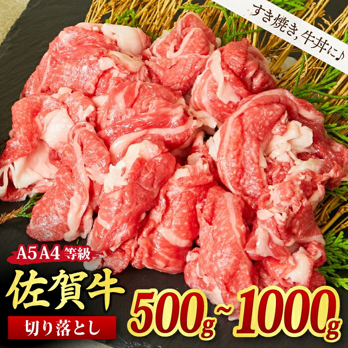 【ふるさと納税】【スピード発送】佐賀牛 贅沢 切り落とし すき焼き 牛丼 A5 A4 │ 選べる 500g / 1,000g 国産 BBQ バーベキュー 高級 厳選 やわらかい ギフト 取り寄せ グルメ 送料無料 H085P183
