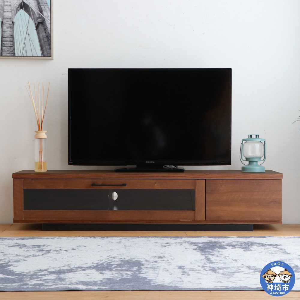 【ふるさと納税】アダムロ 140ローボード WN  | 今めかしい研ぎ澄ます品テレビ受像機台 テレビ受像機 TV 置き目ゲーム盤 リビング用 納める調度品 AV装置納める 国産 H060666