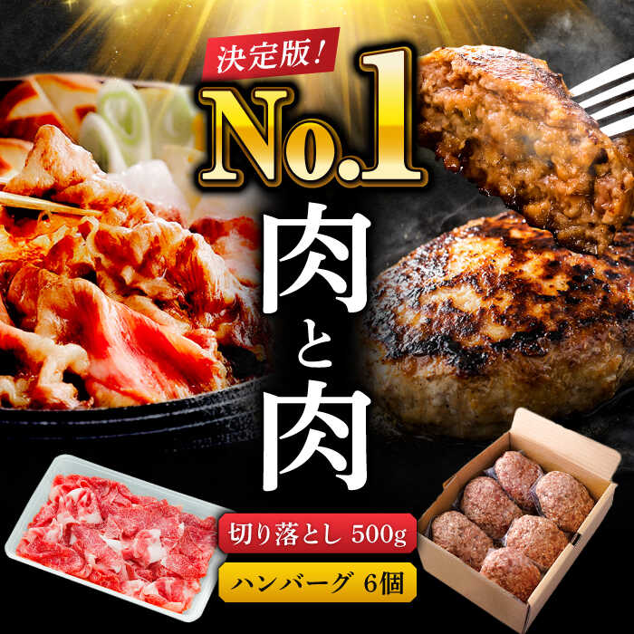 人気返礼品セット 佐賀県産 黒毛和牛 切り落とし 600g 佐賀牛入り ハンバーグ 150g×6個 900g 吉野ヶ里町 石丸食肉産業 FBX007  【人気ショップが最安値挑戦！】