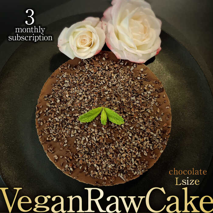 再再販！ 植物性100％ Vegan Raw Cake Chocolate チョコレート Lサイズ 