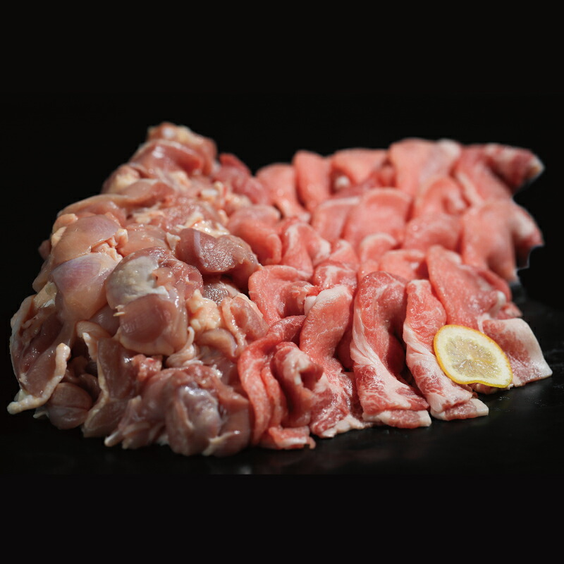 【ふるさと納税】肥前さくらポーク ロースと有明鶏しゃぶ鍋セット 1000g｜佐賀県上峰町