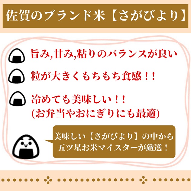【ふるさと納税】≪玄米≫令和2年産『さがびより』5kg【五つ星お米マイスター厳選!】(CI053)