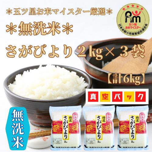 【ふるさと納税】無洗米さがびより６kg（CIB65）