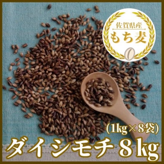 【ふるさと納税】佐賀県産『もち麦』8kg(１kg×8袋)【ダイシモチ】（CI818）