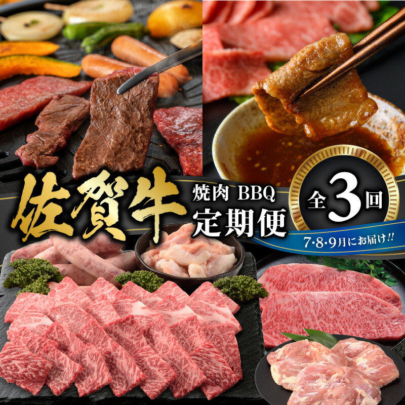 【ふるさと納税】佐賀牛　焼肉・ＢＢＱ定期便