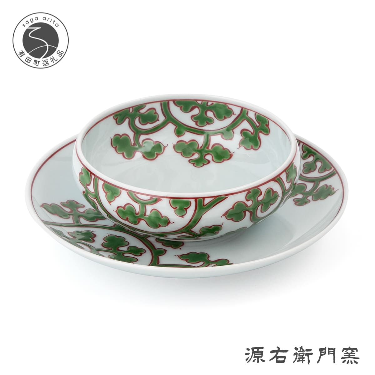 楽天市場】【ふるさと納税】有田焼 源右衛門窯 染錦牡丹丸紋 取鉢 5枚