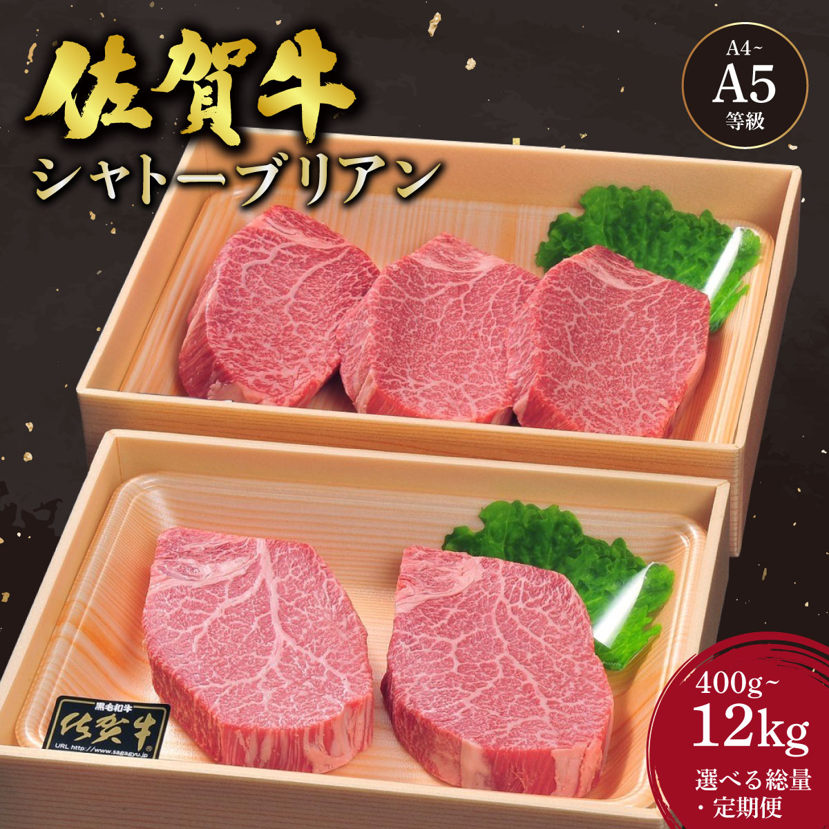【ふるさと納税】<選べる容量・定期便> 佐賀牛 シャトーブリアンステーキ / 牛肉 ステーキ 佐賀県産 国産牛 霜降り 厚切り 希少部位 プレゼント ギフト グルメ 贈り物 特産品 冷凍 送料無料|佐賀県大町町