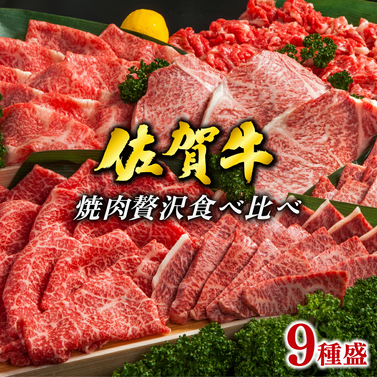 【ふるさと納税】佐賀牛 焼肉セット9種盛【サーロイン･ウチモモ･イチボ･カメノコ+お任せ5種】／肉 お肉 豚肉 ステーキ 赤身 国産 豚トロ バラ 肩ロース バーベキュー やきにく 贈答 佐賀 佐賀県 大町町 セット ぶた 豚しゃぶ 特産品 食べ比べ ギフト 冷凍 贈り物 送料無料