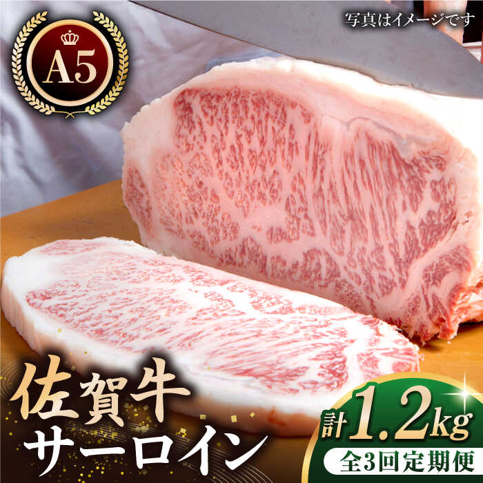 超大特価 定期便 霜降り 200g×2枚黒毛和牛 サーロイン HAA060 全3回定期便 佐賀牛 厚切り ロース 肉 牛肉 A5ランク ステーキ  精肉・肉加工品