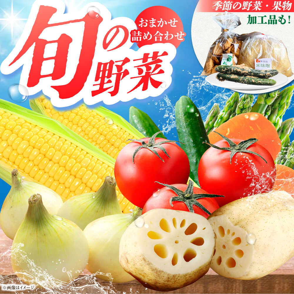 【ふるさと納税】新鮮野菜・加工品 おまかせ詰め合わせ 【だいちの家】 [HAG015] / 野菜セット 野菜 果物 フルーツ 漬物 クッキー 佐賀県産 江北町産 お試し セット セット・詰め合わせ 送料無料