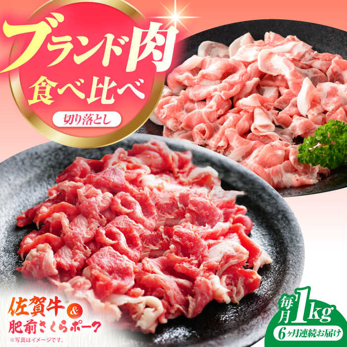 【ふるさと納税】【全6回定期便】佐賀の肉 普段使いセット（佐賀牛・肥前さくらポーク） 【JAさが 杵島支所】牛肉 豚肉 しゃぶしゃぶ 肉[HAM080]