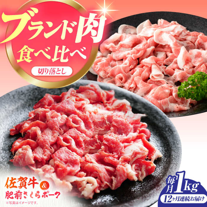 【ふるさと納税】【全12回定期便】佐賀の肉 普段使いセット（佐賀牛・肥前さくらポーク） 【JAさが 杵島支所】牛肉 豚肉 しゃぶしゃぶ 肉[HAM081]