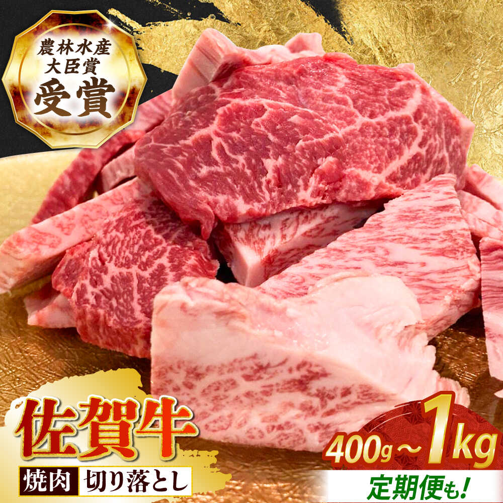 【ふるさと納税】【お中元ギフト】【選べる容量・回数】【2度の農林水産大臣賞】佐賀牛 焼肉用 (カルビ ・ 赤身 ) 1kg / 400g【田中畜産牛肉店】[HBH144] / 牛肉 セット 詰め合わせ 佐賀牛 牛肉 切り落とし焼肉 BBQ 冷凍 国産 佐賀県｜佐賀県江北町