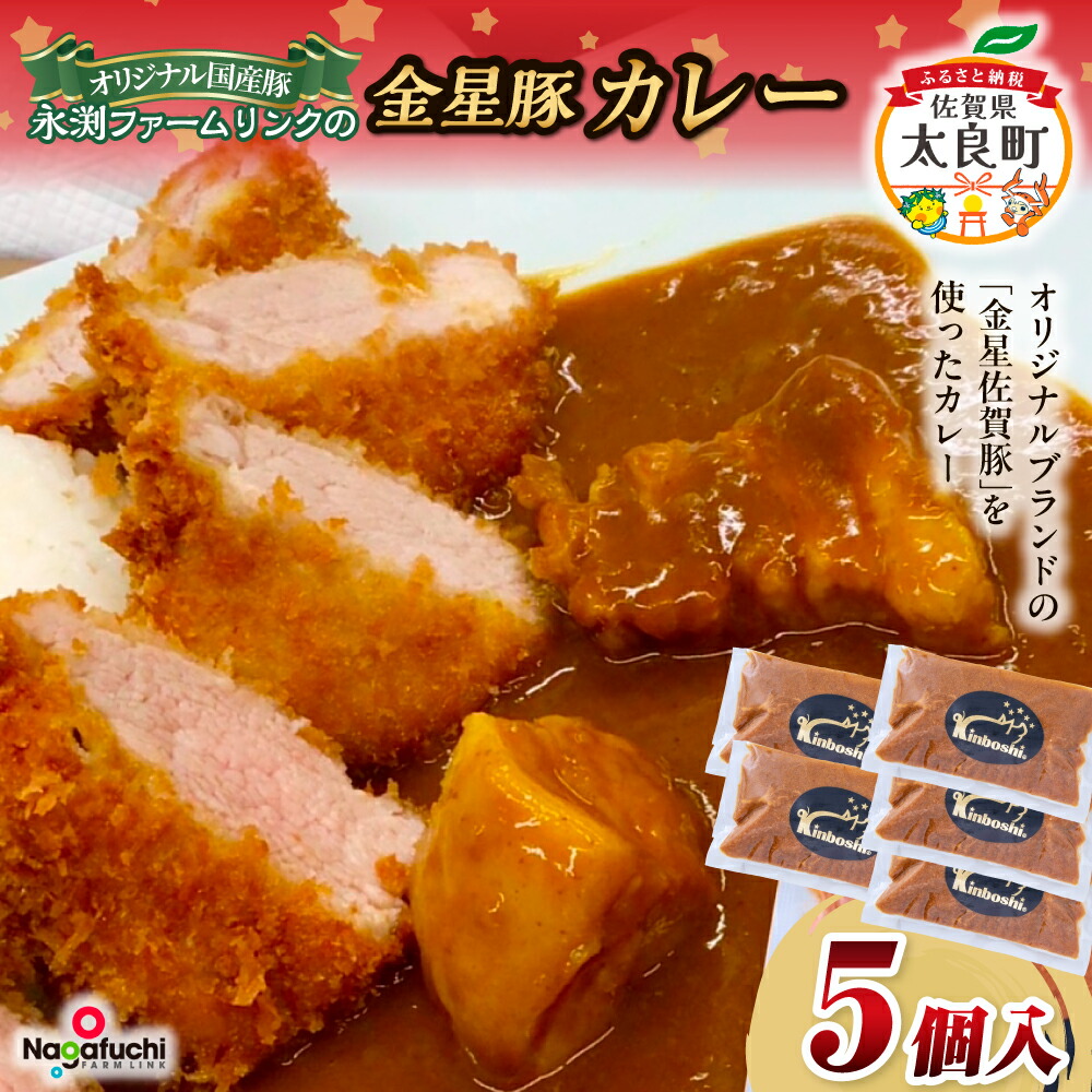 【ふるさと納税】永渕ファームリンクの金星佐賀豚カレー ブランド豚 豚肉 ぶた肉 ポーク 金星佐賀豚 国産 ポークカレー カレー 金星カレー 食品 レトルト お手軽 調理 冷凍便 冷凍品 冷凍 佐賀県 太良町
