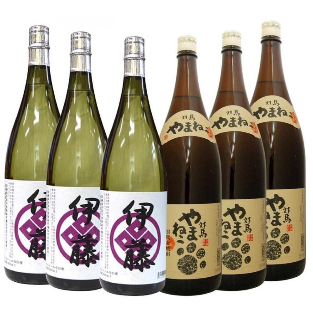 【ふるさと納税】対馬やまねこ・伊藤 1800ml 各3本　長崎県対馬の麦焼酎芋焼酎 | お酒 さけ 40,950円