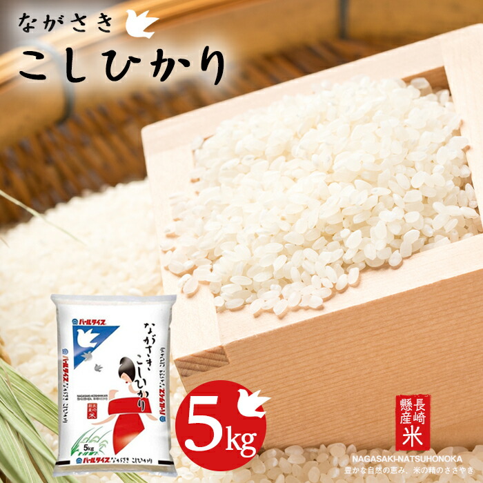 【ふるさと納税】長崎県産米 令和7年産 ながさきこしひかり 5kg | 返礼品 お土産 お取り寄せ 米 お米 おこめ こめ コメ こしひかり コシヒカリ 白米 5キロ ブランド米 特産品 特産 取り寄せ 土産 ふるさと納税 ふるさと 納税 名産品
