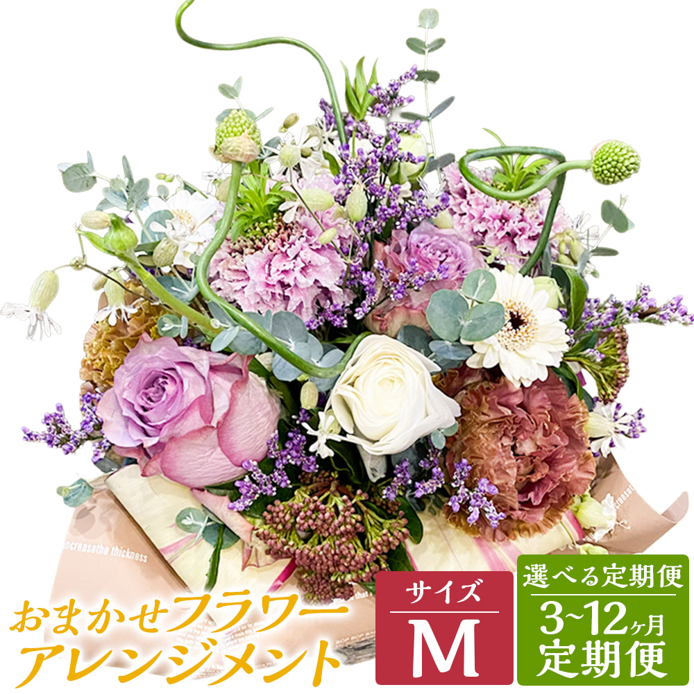 【ふるさと納税】【選べる定期便】おまかせお花申し合わせ 【M】 3ヶ月/6ヶ月/12ヶ月 定期便 お花 花 陽気の花 定期 長崎県産 長崎市