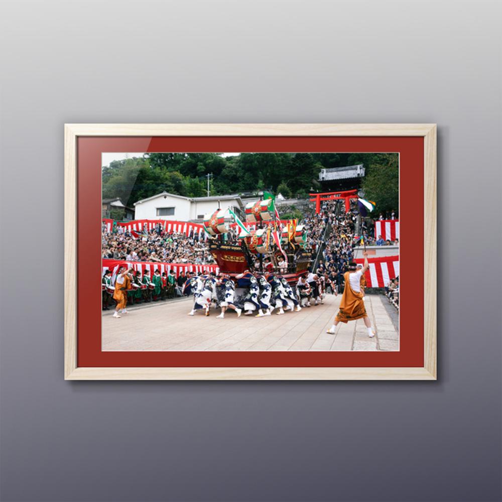 【ふるさと納税】【額装写真】【長崎くんち 南蛮船】画寸A3サイズ 宮崎博行 木製フレーム 長崎くんち 祭り おまつり 壁掛け 額入り 額装込 インテリア おしゃれ リビング 玄関 オフィス 雑貨 文化 旅行 長崎県 長崎市 送料無料