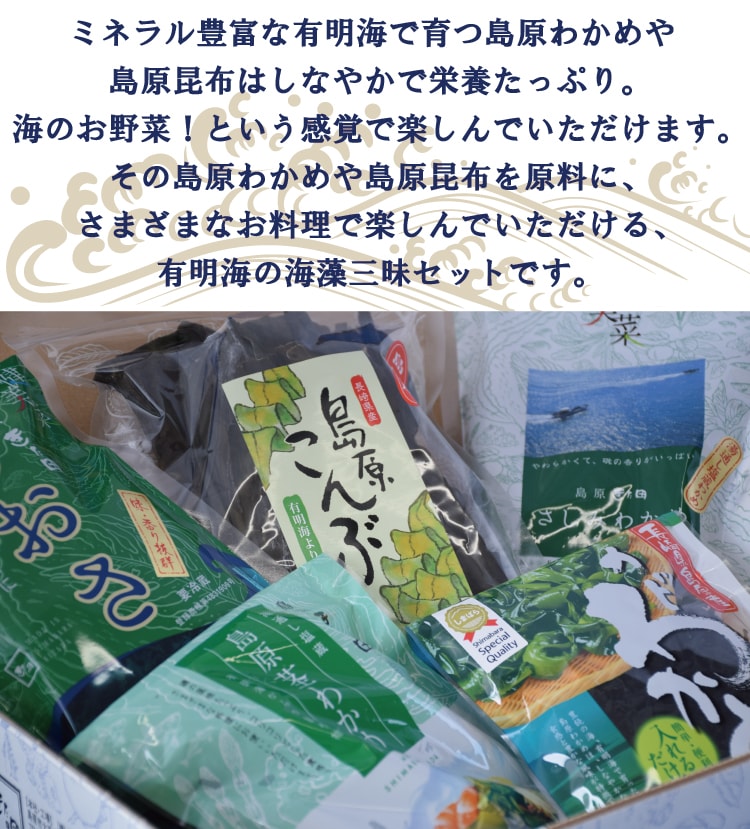 楽天市場 ふるさと納税 有明海の海藻三昧セット わかめ 昆布 あおさ 海鮮 新鮮 乾物 お手軽 海の大豆 食物繊維 健康食品 ヘルシー 保存食 ワカメ わかめ 若芽 若布 コンブ こんぶ 昆布 あおさ 石蓴 生 乾燥 干し ミネラル満点 国産 長崎県 島原市 長崎県島原市