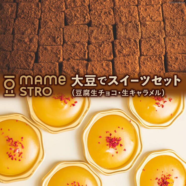 ふるさと納税 Mamestro大豆でスイーツセット 豆腐生チョコ 生キャラメル Cdm Co Mz
