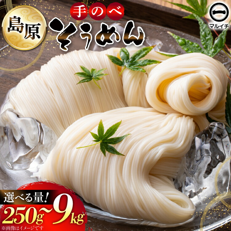 【ふるさと納税】 そうめん 島原 手のべそうめん 選べる量 [素麺 手延べ素麺 島原そうめん 島原素麺 麺 乾麺 国内製造 塚原食品本舗 長崎県 島原市 422037044]