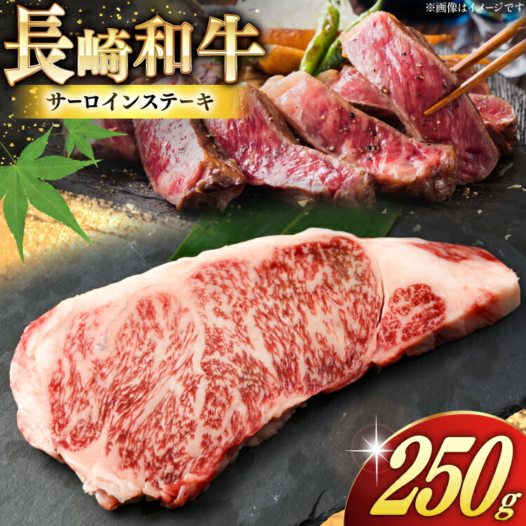 【ふるさと納税】 AK023 長崎和牛 サーロイン ステーキ 250g [ 牛肉 肉 和牛 ステーキ ロース サーロインステーキ BBQ バーベキュー 焼肉 アウトドア 長崎県 島原市 ]｜長崎県島原市